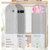 imageMISSLO 10quot Gusseted Garment Bags for Hanging Clothes 40quot50quot Clear Suit Bags for Closet Storage Dress Bag for Gowns Long Coat Protector 3 Packs GreyFabric