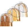 imageMISSLO 8quot Gusseted Shoulder Cover 6Pack Wide Garment Covers for Clothes Storage Clear Plastic Clothes Cover for Hanging Dustproof Clothes Protectors for Hanging Clothes for Suits Shirts Coats3