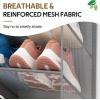 image:imageMISSLO 30 Pairs Over the Door Shoe Organizer Breathable Mesh Hanging Shoe Rack for Closet Storage with Wide Deep Pockets 10 Tier Shoes Holder Fit All the Familys Sneakers Boots Heels Grey 71Grey
