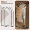 image:imageMISSLO 10 Gusseted All Clear Garment Bags for Hanging Clothes 40 Suit Bags for Closet Storage with Side Zipper Hanging Clothes Storage Bag Plastic Suit Cover for Fur Coats Shirts Jackets1