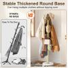 image:imageMISSLO Heavy Duty Coat Rack Freestanding with Stable Wood Base Modern White Coat Tree with 12 Hooks Adjustable Coats Hanger Stand Stylish Standing Clothes Tree for Entryway Bedroom Corner HallGold