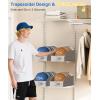 image:imageMISSLO Large Hat Storage for Baseball Caps 2 PCS Hat Organizer for Closet Holds Up To 24 Caps Hats Stand for Men Snapback Boxes with Cardboard2