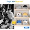 image:imageMISSLO Large Hat Storage for Baseball Caps 2 PCS Hat Organizer for Closet Holds Up To 24 Caps Hats Stand for Men Snapback Boxes with Cardboard2
