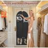 image:imageMISSLO 60 Dress Bags for Gowns Long with 4 Large Pockets Garment Bags for Travel for Women Heavy Duty Wedding Dress Bag for Hanging Clothes Garment Covers BlackBlack
