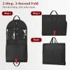 image:imageMISSLO 60 Dress Bags for Gowns Long with 4 Large Pockets Garment Bags for Travel for Women Heavy Duty Wedding Dress Bag for Hanging Clothes Garment Covers BlackBlack