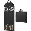 image:imageMISSLO 60 Dress Bags for Gowns Long with 4 Large Pockets Garment Bags for Travel for Women Heavy Duty Wedding Dress Bag for Hanging Clothes Garment Covers BlackBlack