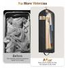 image:imageMISSLO 72 Wedding Dress Garment Bag for Travel Waterproof Dress Bags for Gowns Long 4 Gusseted Dresses Protector Bag for Closet Storage Clothing Covers for Hanging Clothes BlackLining fabric