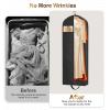 image:imageMISSLO 72 Wedding Dress Garment Bag for Travel Waterproof Dress Bags for Gowns Long 4 Gusseted Dresses Protector Bag for Closet Storage Clothing Covers for Hanging Clothes BlackLining fabric
