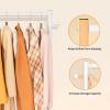 image:imageMISSLO Heavy Duty Clothes Racks for Hanging Clothes 25mm Metal Clothing Rack with Shelves for Storage Rolling Garment Rack with Wheels for Bedroom Laundry Black 28 x 155 x 60White
