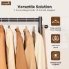 image:imageMISSLO Heavy Duty Clothes Racks for Hanging Clothes 25mm Metal Clothing Rack with Shelves for Storage Rolling Garment Rack with Wheels for Bedroom Laundry Black 28 x 155 x 60Black