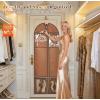image:imageMISSLO 60 Dress Bags for Gowns Long with 4 Large Pockets Garment Bags for Travel for Women Heavy Duty Wedding Dress Bag for Hanging Clothes Garment Covers BeigeBeige