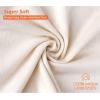 image:imageMISSLO Set of 3 Cotton Breathable Dustproof Drawstring Storage Pouch BagBeige S  M  L