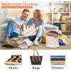 image:imageMISSLO Set of 3 Cotton Breathable Dustproof Drawstring Storage Pouch BagBeige S  M  L