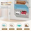 image:imageMISSLO 36 Pairs Clear Over the Door Shoe Organizer Closet Hanging Shoe Rack for Door with Large Deep Pockets Shoes Hanger Holder for Sneakers Boots Heels Storage GreyGrey