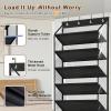 image:imageMISSLO 36 Pairs Clear Over the Door Shoe Organizer Closet Hanging Shoe Rack for Door with Large Deep Pockets Shoes Hanger Holder for Sneakers Boots Heels Storage BlackBlack