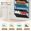 image:imageMISSLO 36 Pairs Clear Over the Door Shoe Organizer Closet Hanging Shoe Rack for Door with Large Deep Pockets Shoes Hanger Holder for Sneakers Boots Heels Storage BlackBlack