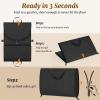 image:imageMISSLO 65 Garment Bags for Travel for Women with LoackabeSelf Zipper Waterproof Dress Bags for Gowns Long with Accessories Pockets Wedding Dress Bag Garment Covers for Hanging Clothes BlackBlack