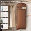 image:imageMISSLO 65 Garment Bags for Travel for Women with LoackabeSelf Zipper Waterproof Dress Bags for Gowns Long with Accessories Pockets Wedding Dress Bag Garment Covers for Hanging Clothes BlackBrown