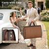 image:imageMISSLO 65 Garment Bags for Travel for Women with LoackabeSelf Zipper Waterproof Dress Bags for Gowns Long with Accessories Pockets Wedding Dress Bag Garment Covers for Hanging Clothes BlackBrown