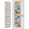 image:imageMISSLO 36 Pairs Clear Over the Door Shoe Organizer Closet Hanging Shoe Rack for Door with Large Deep Pockets Shoes Hanger Holder for Sneakers Boots Heels Storage BlackGrey