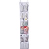 image:imageMISSLO Heavy Duty Over The Door Storage with 12 Mesh Pockets White