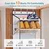 image:imageMISSLO Large Pockets Over the Door Shoe Organizer for Closet Hanging Shoe Rack for Door Shoes Storage Fits 24 Pairs Sneakers and Boots 8 Tiers WhiteWhite