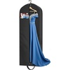 image:imageMISSLO 43 Garment Bags for Travel 4 Gusseted Suit Bag Travel for Men Suit Protector Bag for Closet Storage Waterproof Clothing Covers for Hanging Clothes Suits Carrier Black65 inch