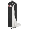 image:imageMISSLO 54 Garment Bags for Travel for Women Waterproof Dress Bags for Gowns 4 Gusseted Dress Protector Bag for Closet Storage Clothing Covers for Hanging Clothes Suit CarrierBlack