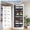 image:imageMISSLO 3040 Pairs Over the Door Shoe Organizer for Closet 20 Extra Large Deep Pockets Hanging Shoe Rack for Door 10Tier Heavy Duty Shoes Storage Hanger Fits Size 15 Sneakers Boots Heels BlackBlack