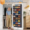 image:imageMISSLO 3040 Pairs Over the Door Shoe Organizer for Closet 20 Extra Large Deep Pockets Hanging Shoe Rack for Door 10Tier Heavy Duty Shoes Storage Hanger Fits Size 15 Sneakers Boots Heels BlackBlack