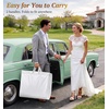 image:imageMISSLO 72 Wedding Dress Garment Bag Foldable Bridal Dress Bags for Gowns Long Garment Bags for Travel for Women Waterproof Hanging Wedding Dresses Storage Cover with Clear Window BlackWhite