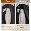 image:imageMISSLO 72 Wedding Dress Garment Bag Foldable Bridal Dress Bags for Gowns Long Garment Bags for Travel for Women Waterproof Hanging Wedding Dresses Storage Cover with Clear Window BlackBlack