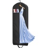 image:imageMISSLO 65 Long Garment Bags for Travel for Women Waterproof Dress Bags for Gowns 4 Gusseted Dress Protector Bag for Closet Storage Clothing Covers for Hanging Clothes Wedding Dresses Storage WhiteBlack