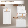 image:imageMISSLO 65 Long Garment Bags for Travel for Women Waterproof Dress Bags for Gowns 4 Gusseted Dress Protector Bag for Closet Storage Clothing Covers for Hanging Clothes Wedding Dresses Storage WhiteWhite