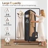 image:imageMISSLO 65 Long Garment Bags for Travel for Women Waterproof Dress Bags for Gowns 4 Gusseted Dress Protector Bag for Closet Storage Clothing Covers for Hanging Clothes Wedding Dresses Storage WhiteBlack