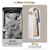 image:imageMISSLO 65 Long Garment Bags for Travel for Women Waterproof Dress Bags for Gowns 4 Gusseted Dress Protector Bag for Closet Storage Clothing Covers for Hanging Clothes Wedding Dresses Storage WhiteWhite