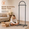 image:imageMISSLO 18 Small Clothes Racks for Hanging Clothes Arched Shape Gold Clothing Rack with Wheels 70 Metal Rolling Garment Rack with Shelves for Small Space Bedroom Laundry GoldBlack