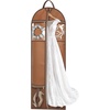 image:imageMISSLO 72 Wedding Dress Garment Bag for Travel with 4 Large Pockets Dress Bags for Gowns Long Heavy Duty Dresses Protector Bag for Closet Storage Clothing Covers for Hanging Clothes BeigeBeige