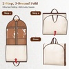 image:imageMISSLO 72 Wedding Dress Garment Bag for Travel with 4 Large Pockets Dress Bags for Gowns Long Heavy Duty Dresses Protector Bag for Closet Storage Clothing Covers for Hanging Clothes BeigeBeige