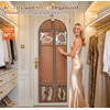image:imageMISSLO 72 Wedding Dress Garment Bag for Travel with 4 Large Pockets Dress Bags for Gowns Long Heavy Duty Dresses Protector Bag for Closet Storage Clothing Covers for Hanging Clothes BeigeBeige