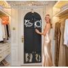 image:imageMISSLO 72 Wedding Dress Garment Bag for Travel with 4 Large Pockets Dress Bags for Gowns Long Heavy Duty Dresses Protector Bag for Closet Storage Clothing Covers for Hanging Clothes BeigeBlack