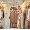 image:imageMISSLO 72 Wedding Dress Garment Bag for Travel with 4 Large Pockets Dress Bags for Gowns Long Heavy Duty Dresses Protector Bag for Closet Storage Clothing Covers for Hanging Clothes BeigeBeige