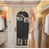 image:imageMISSLO 72 Wedding Dress Garment Bag for Travel with 4 Large Pockets Dress Bags for Gowns Long Heavy Duty Dresses Protector Bag for Closet Storage Clothing Covers for Hanging Clothes BeigeBlack
