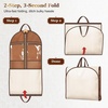 image:imageMISSLO 72 Wedding Dress Garment Bag for Travel with 4 Large Pockets Dress Bags for Gowns Long Heavy Duty Dresses Protector Bag for Closet Storage Clothing Covers for Hanging Clothes BeigeBeige